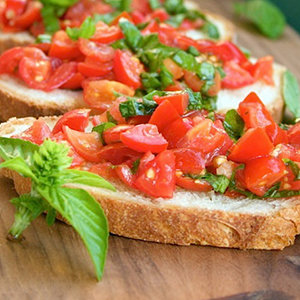 Upper Crust Oceanside Bruschetta