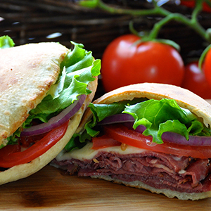 Upper Crust Pizza Oceanside Hot Stuff Sandwich